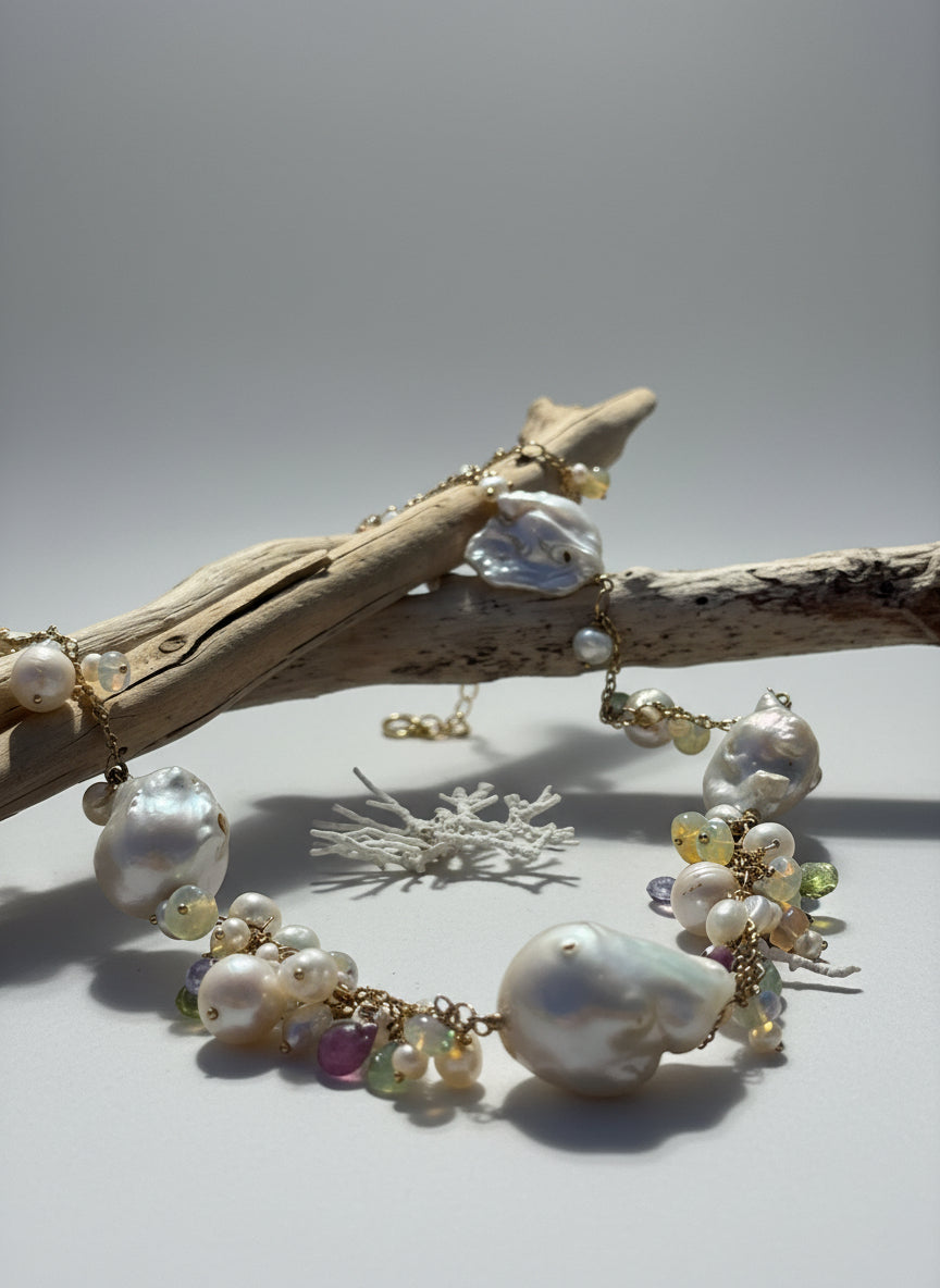 Chunky Baroque Pearl necklace