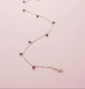 8 Stone Pink Garnet