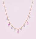 Waterfall Necklace Pink Topaz