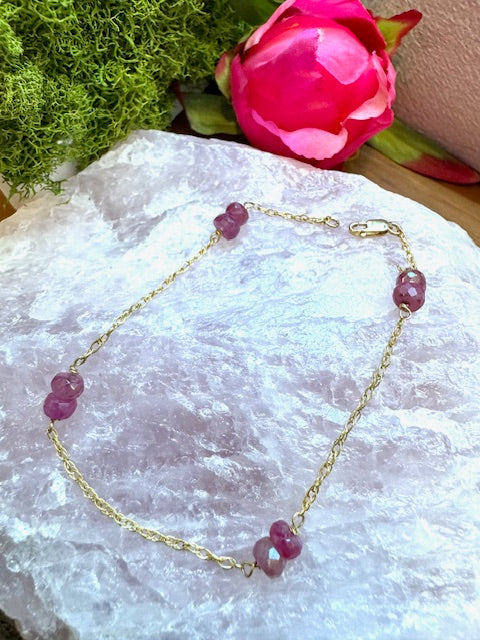 Pink Sapphire bracelet