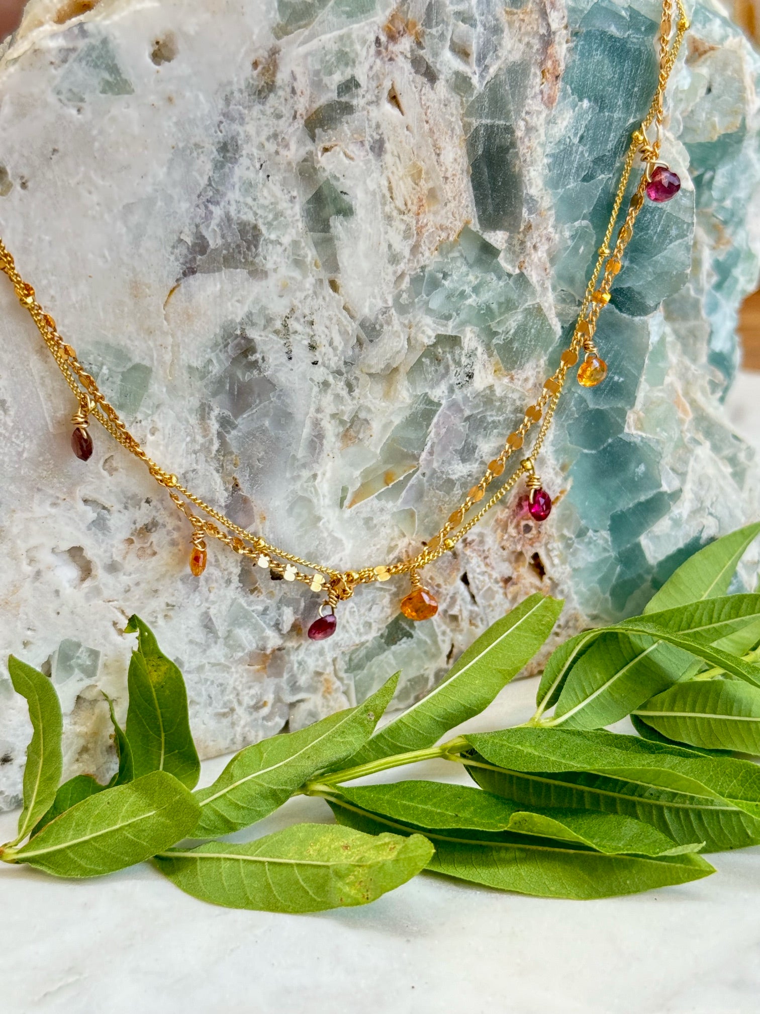 Double chain with 8 stones